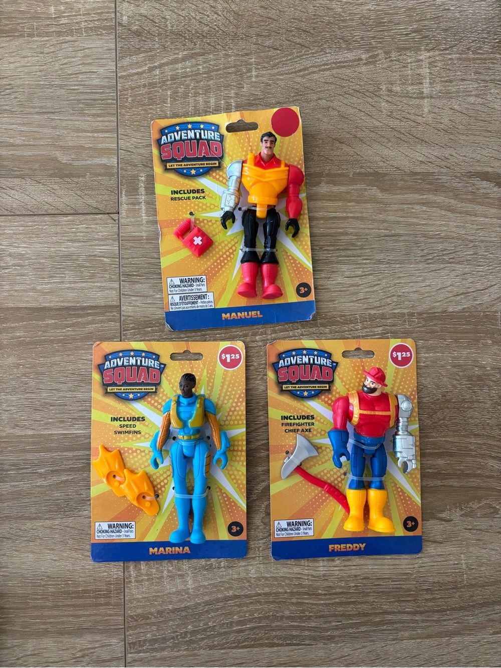 Adventure Squad action figures